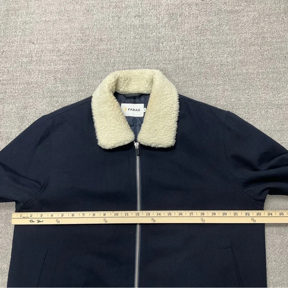 Farah Sherpa Collar Wool Jacket - Picture 6 of 8